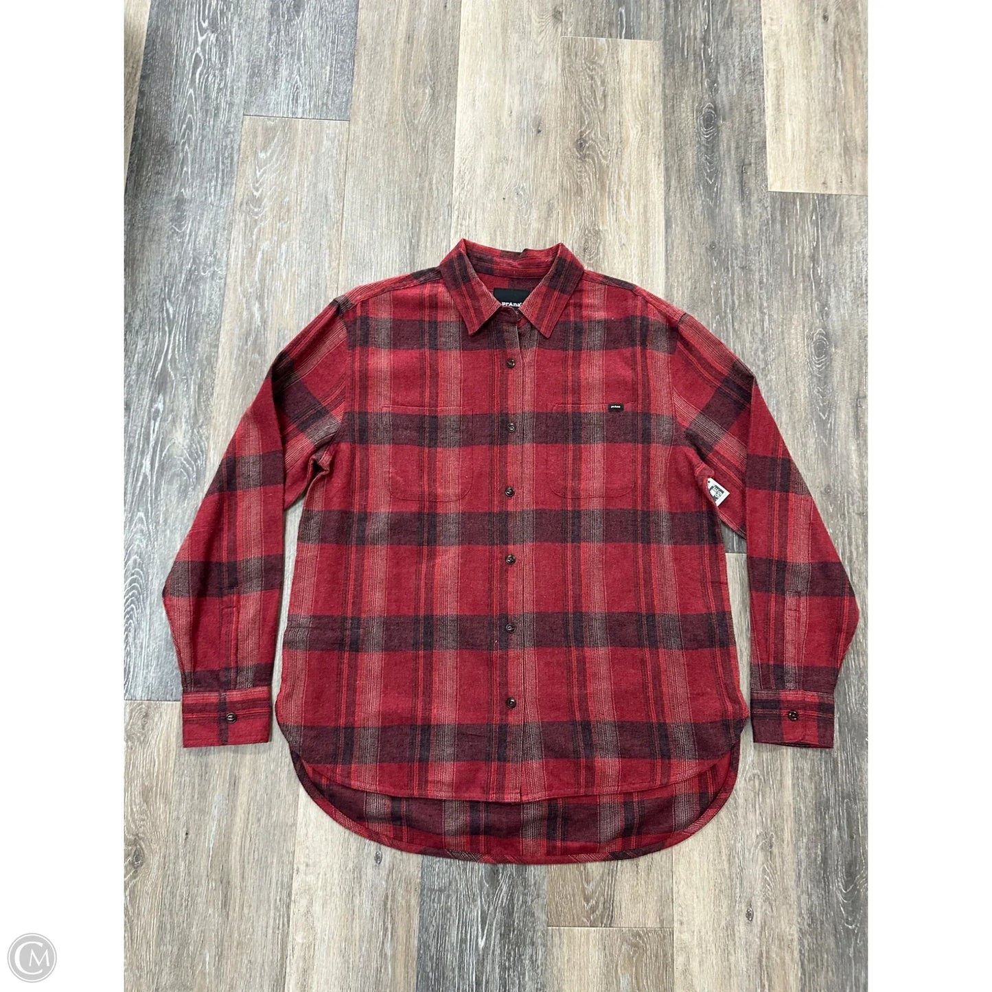 Top Long Sleeve By Prana In Red, Size: S