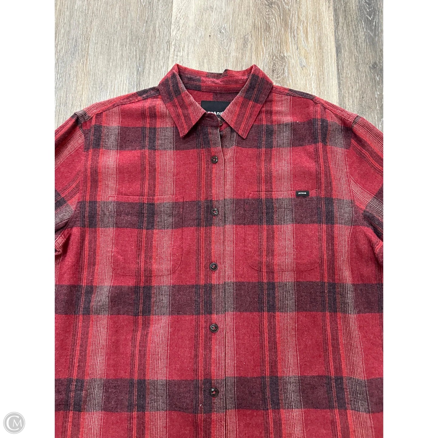 Top Long Sleeve By Prana In Red, Size: S
