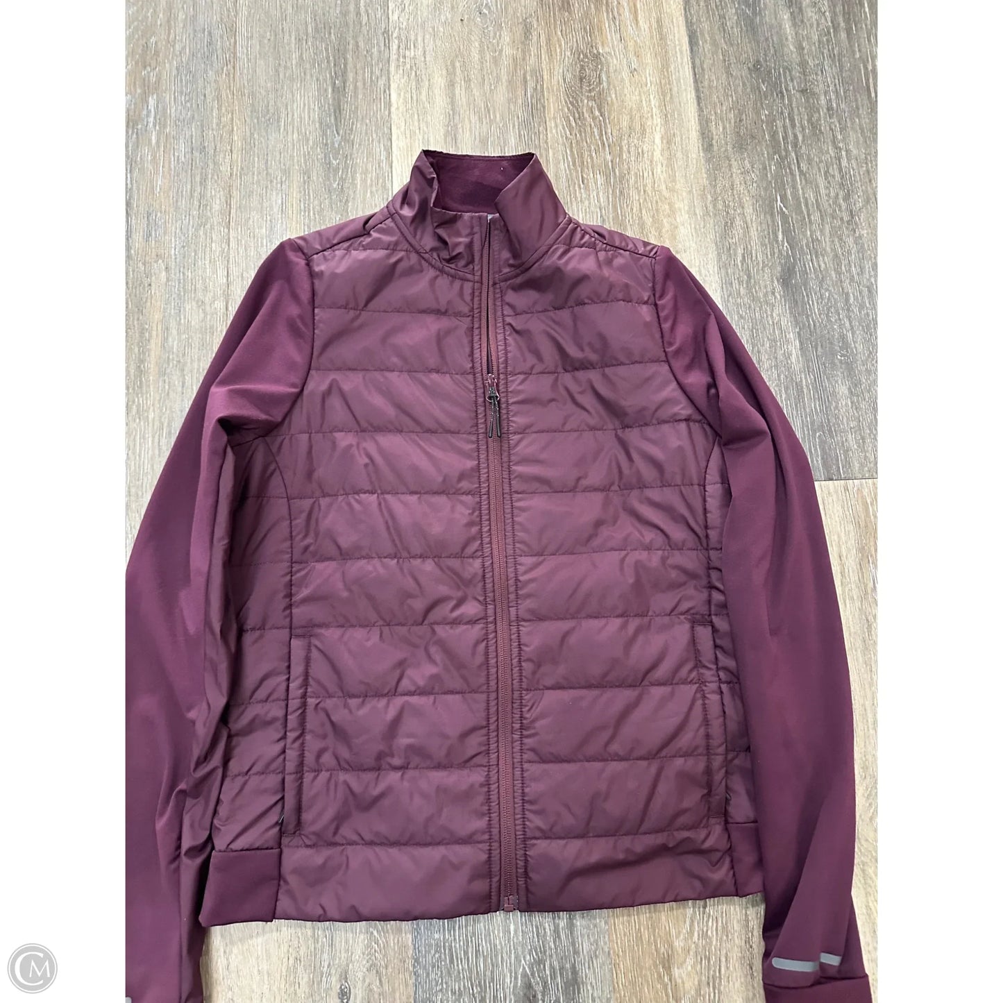 Jacket Puffer & Quilted By Prana In Maroon, Size: S