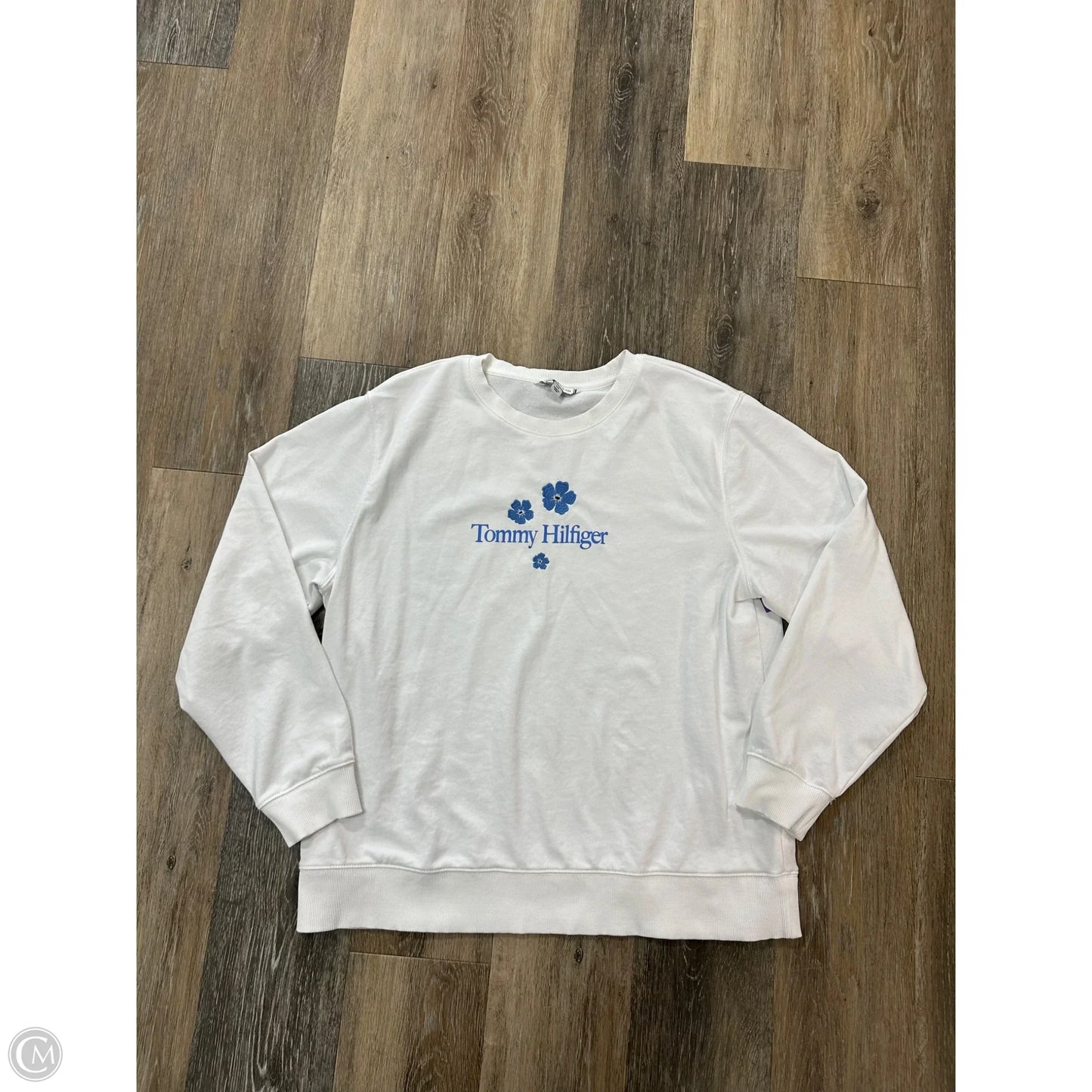 Top Long Sleeve By Tommy Hilfiger In White, Size: L