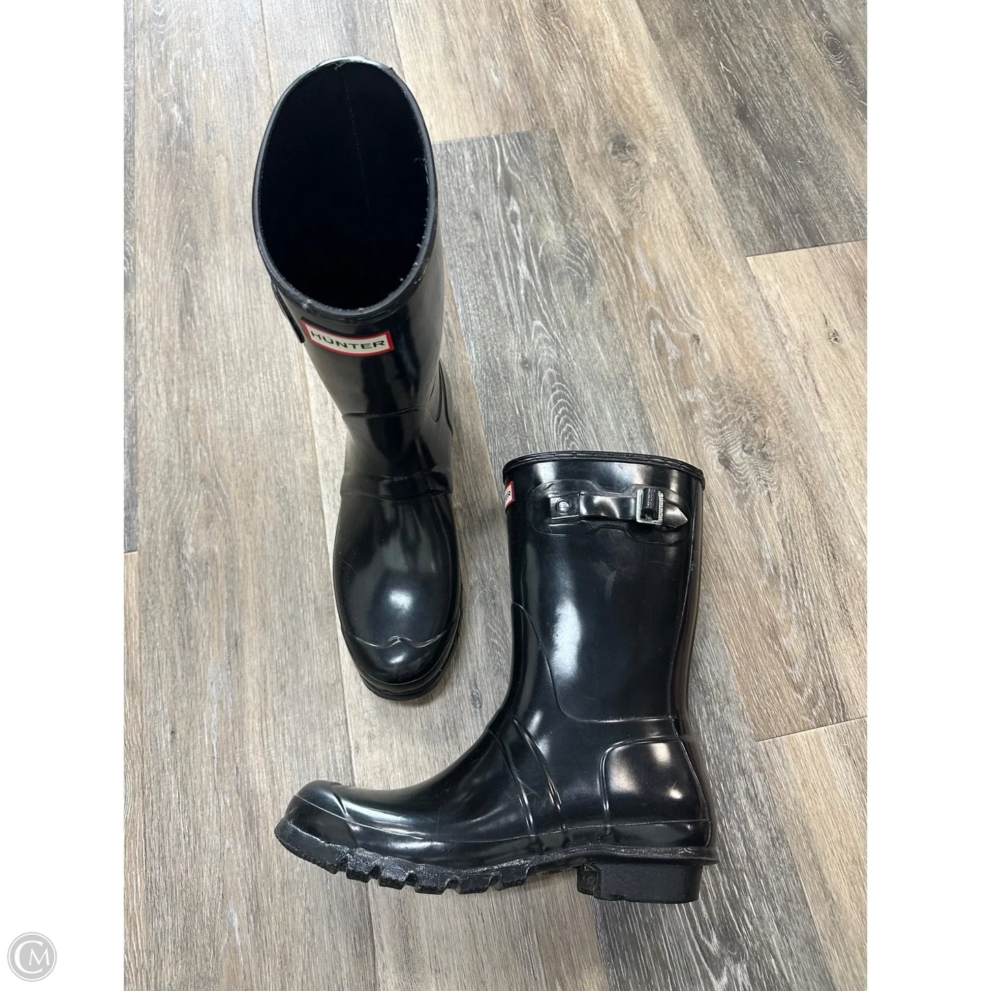 Boots Rain By Hunter In Black, Size: 11