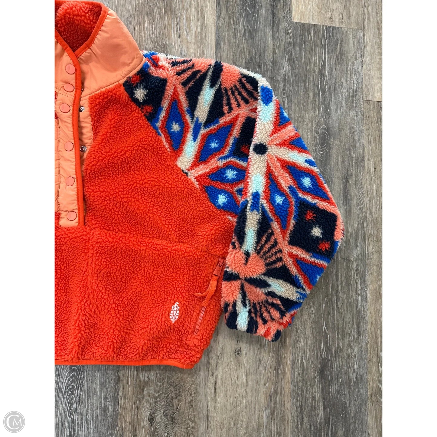 Athletic Jacket By Free People In Orange, Size: Xs