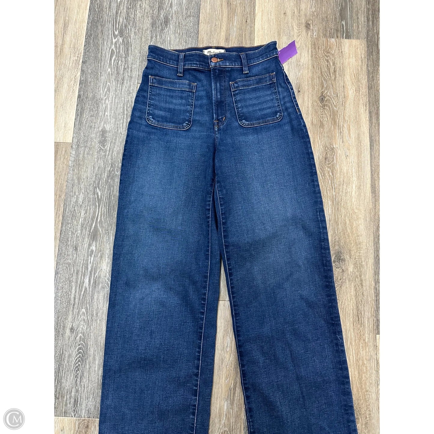 Jeans Wide Leg By Madewell In Blue Denim, Size: 4