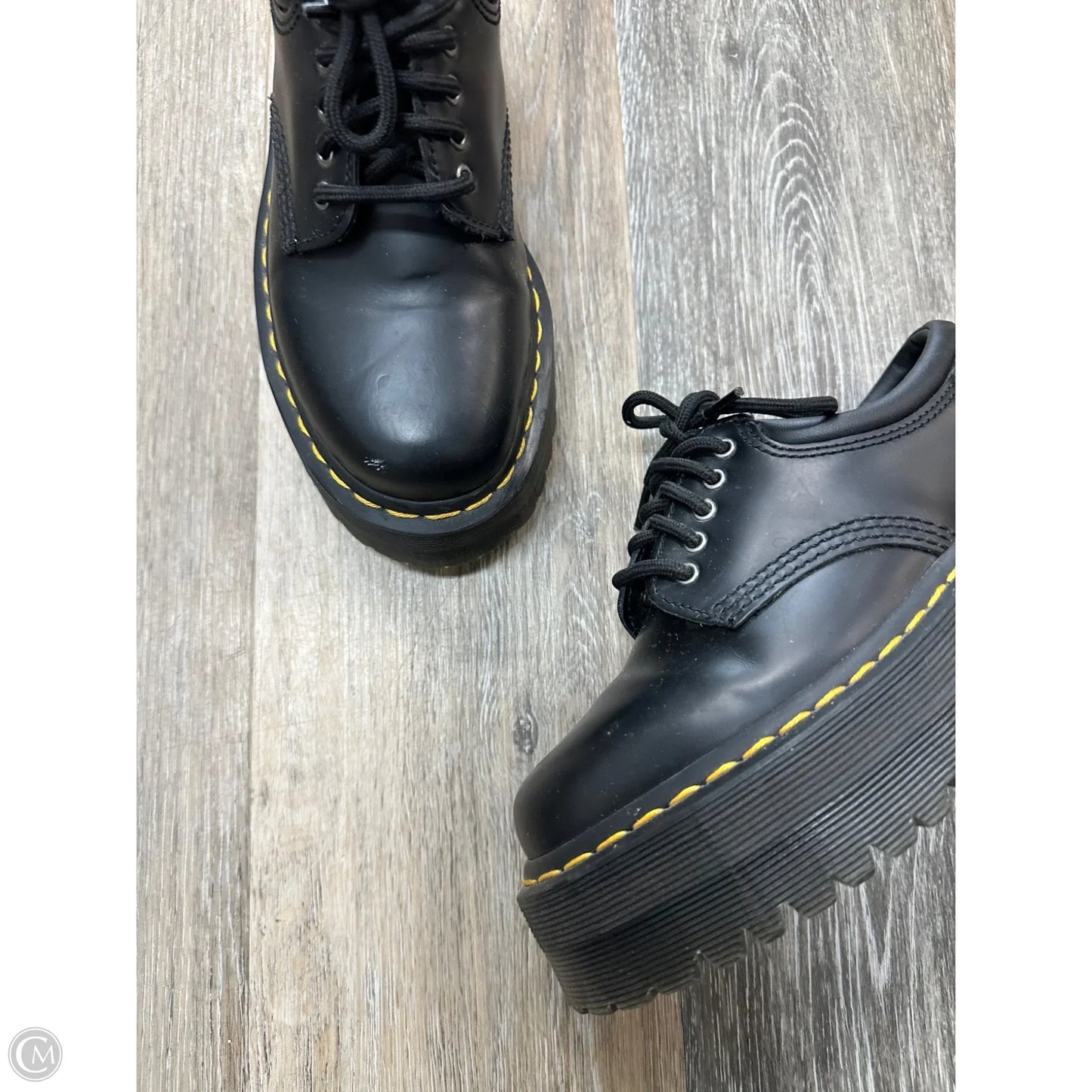 Shoes Heels Platform By Dr Martens In Black, Size: 6