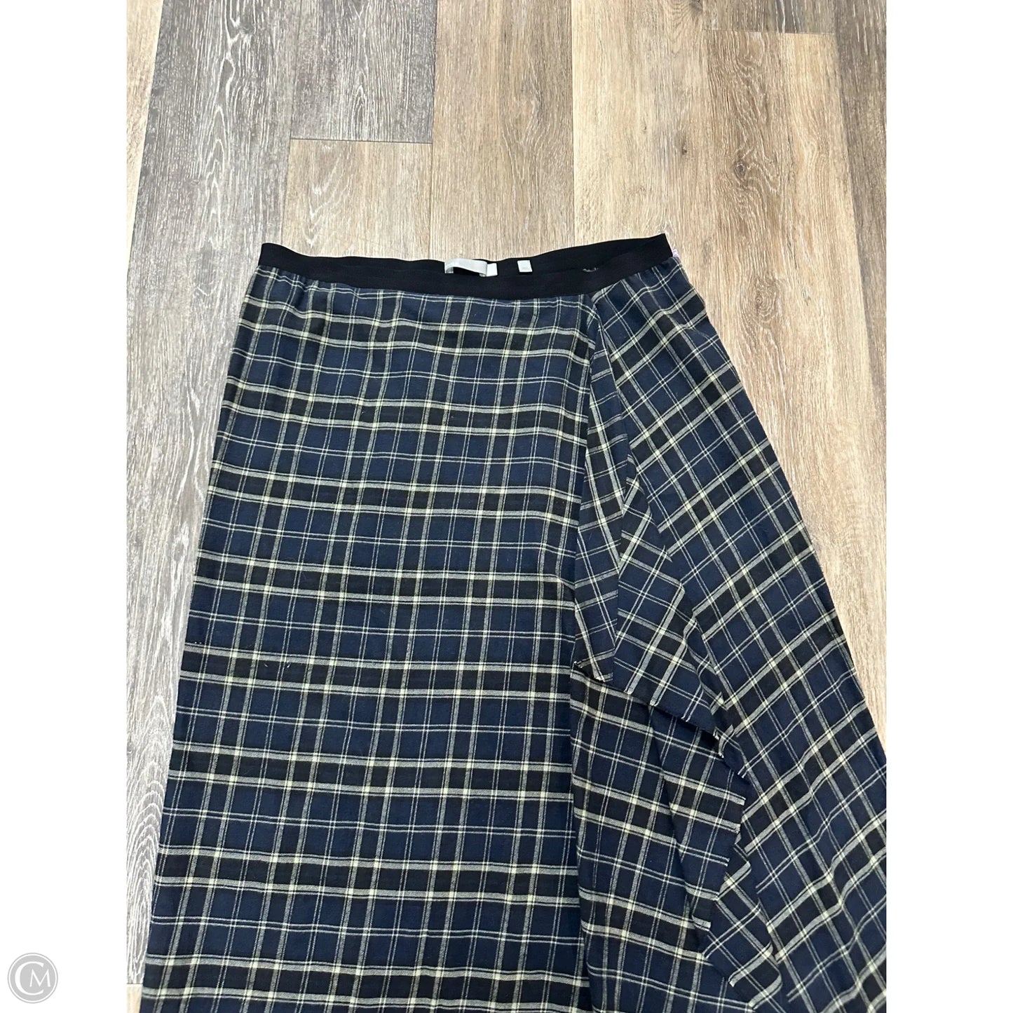 Skirt Midi By Vince In Checkered Pattern, Size: 12