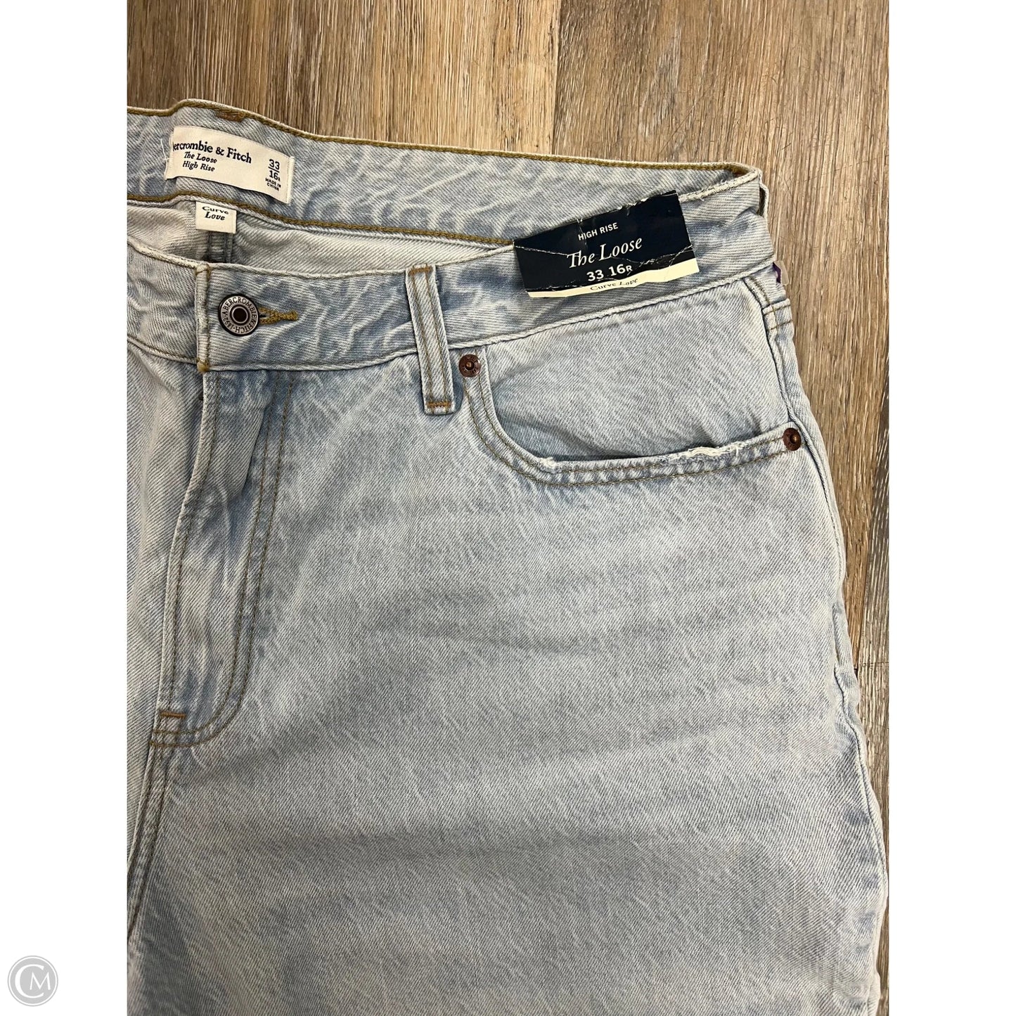 Jeans Boyfriend By Abercrombie And Fitch In Blue Denim, Size: 16