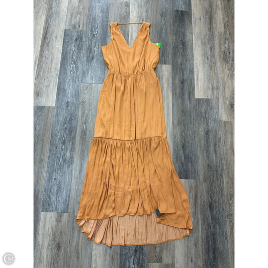 Dress Casual Maxi By Banana Republic In Orange, Size: S Tall