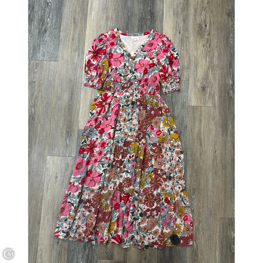 Dress Casual Maxi By Roolee In Floral Print, Size: S
