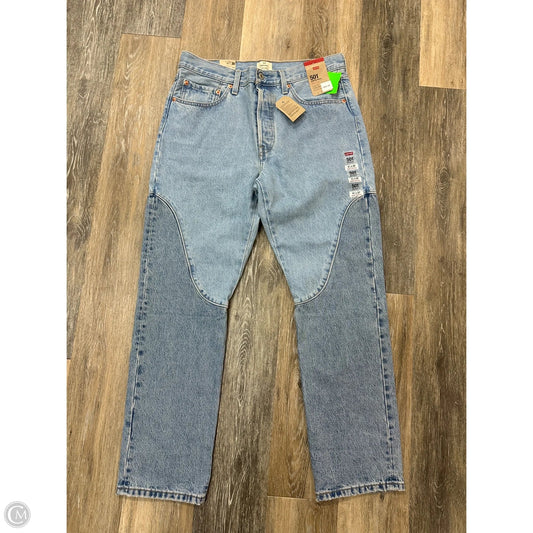 Jeans Boyfriend By Levis In Blue Denim, Size: 12