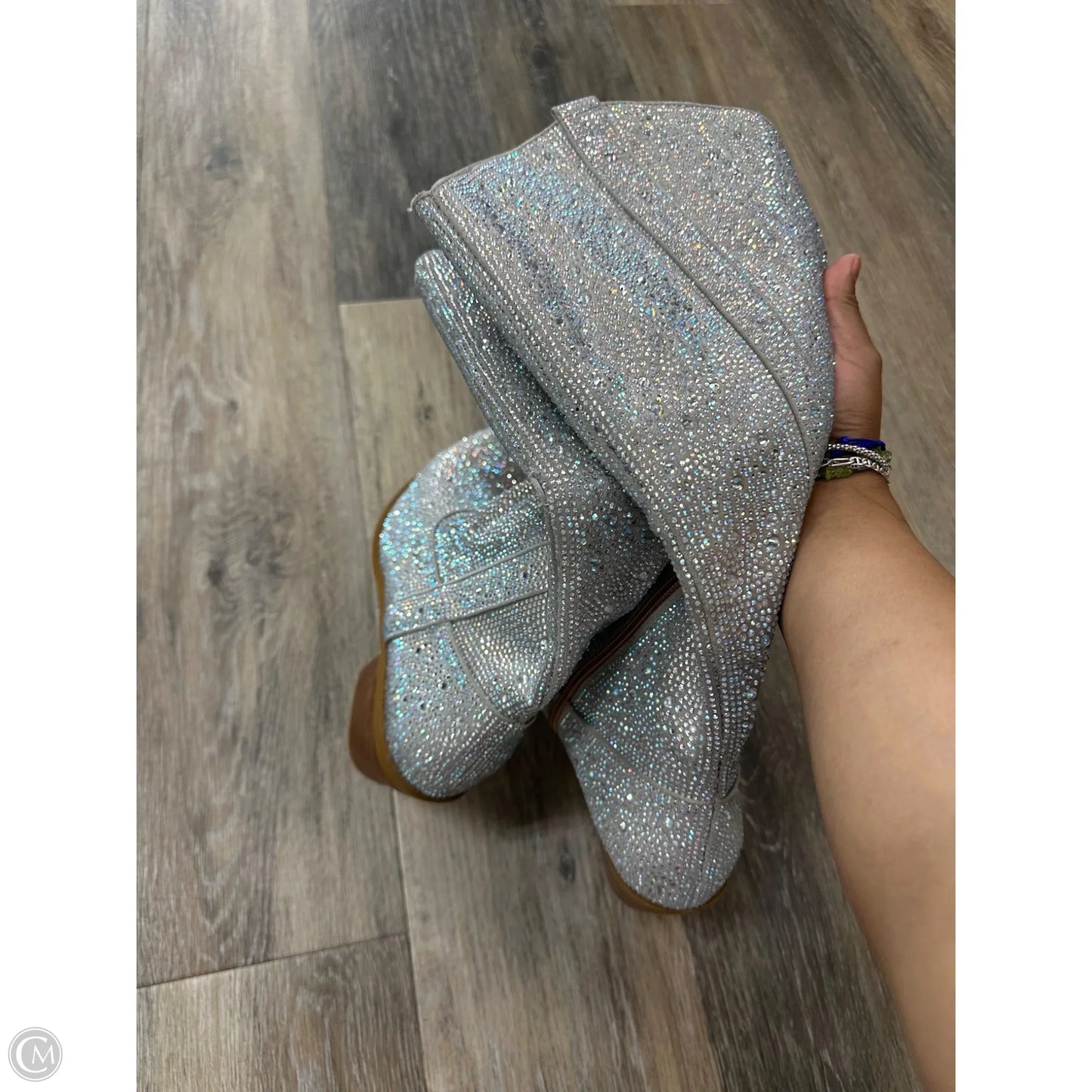 Boots Western By Cmc In Silver, Size: 8