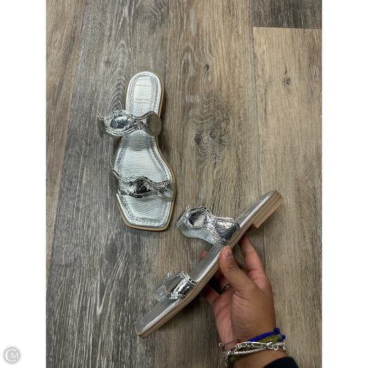 Sandals Flats By Dolce Vita In Silver, Size: 7.5