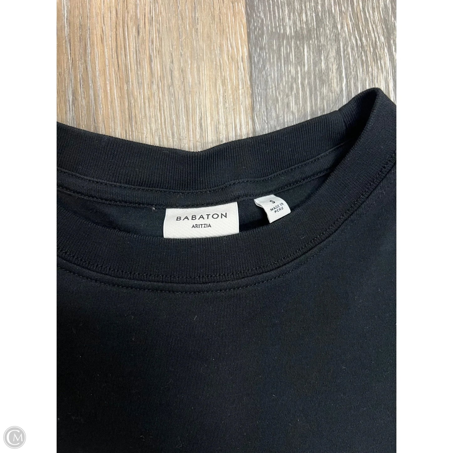 Top Short Sleeve By Babaton In Black, Size: S