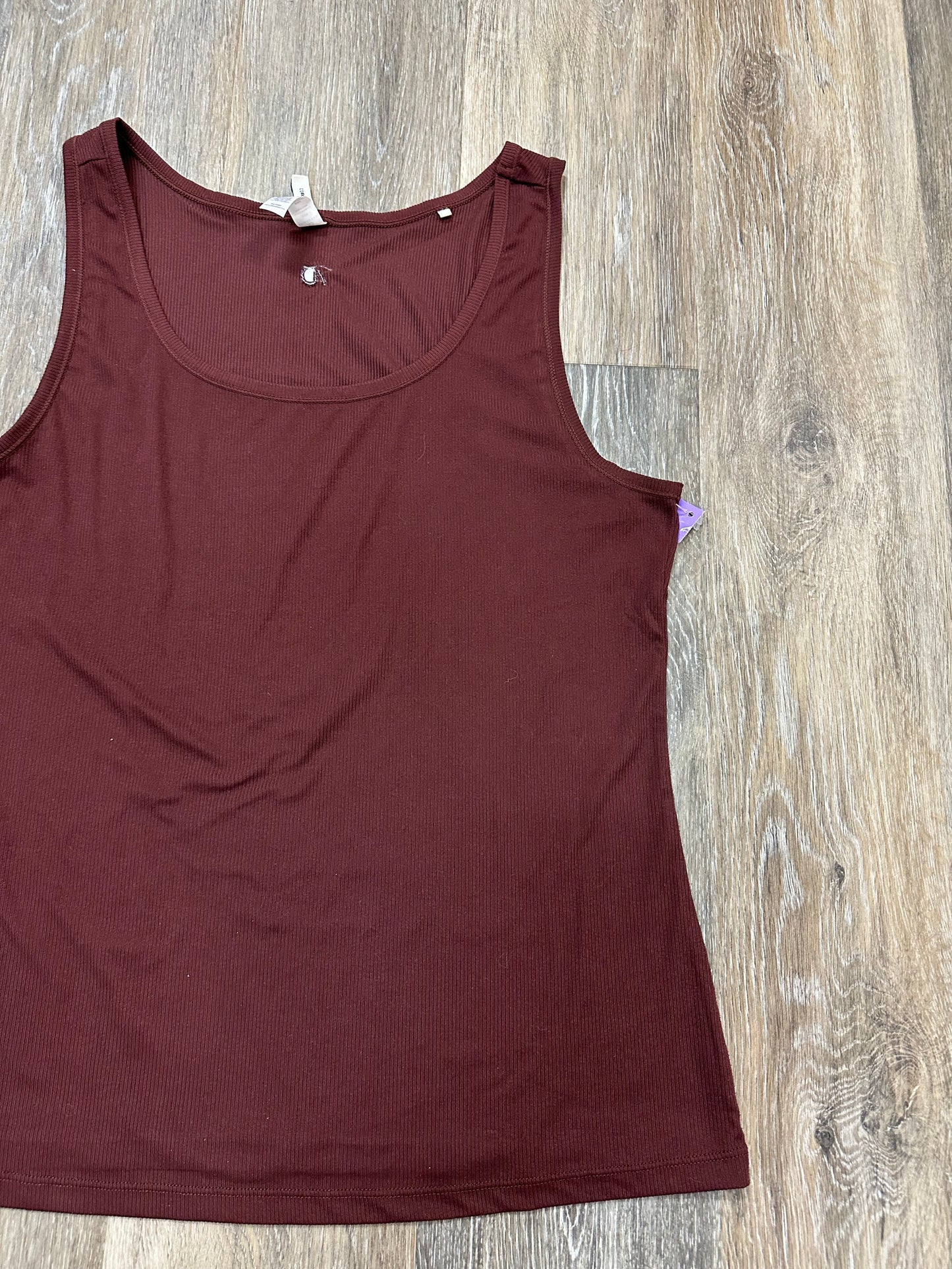 Athletic Tank Top By 7Diamonds In Maroon, Size: 2x