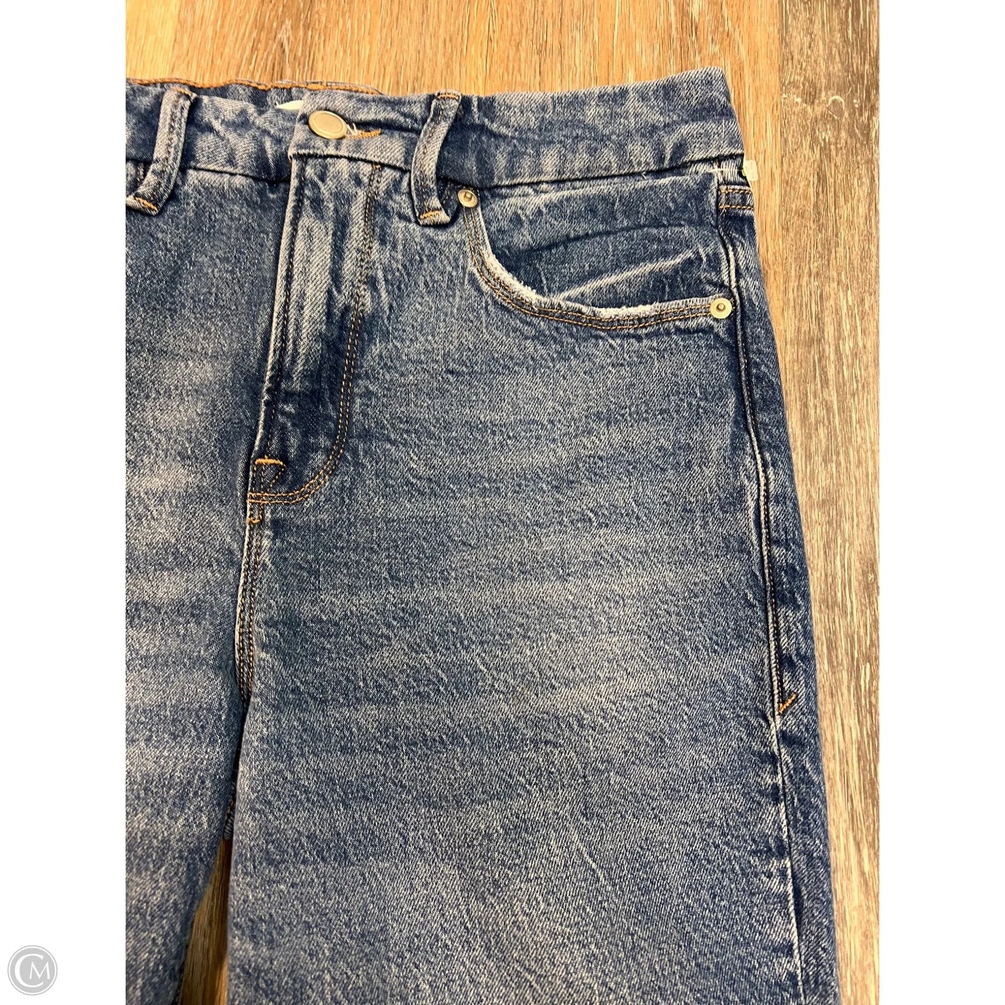 Jeans Straight By Good American In Blue Denim, Size: 2/26