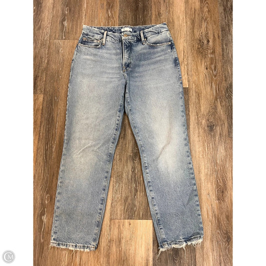 Jeans Straight By Good American In Blue Denim, Size: 0/25