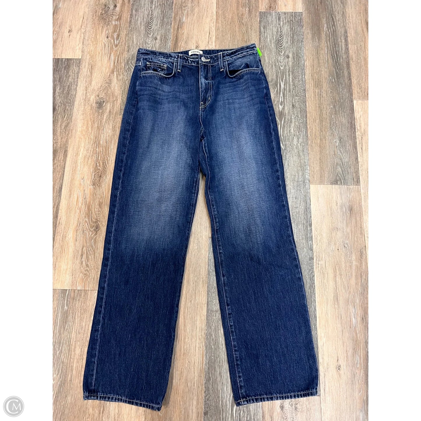 Jeans Straight Designer By L Agence In Blue Denim, Size: 10/30