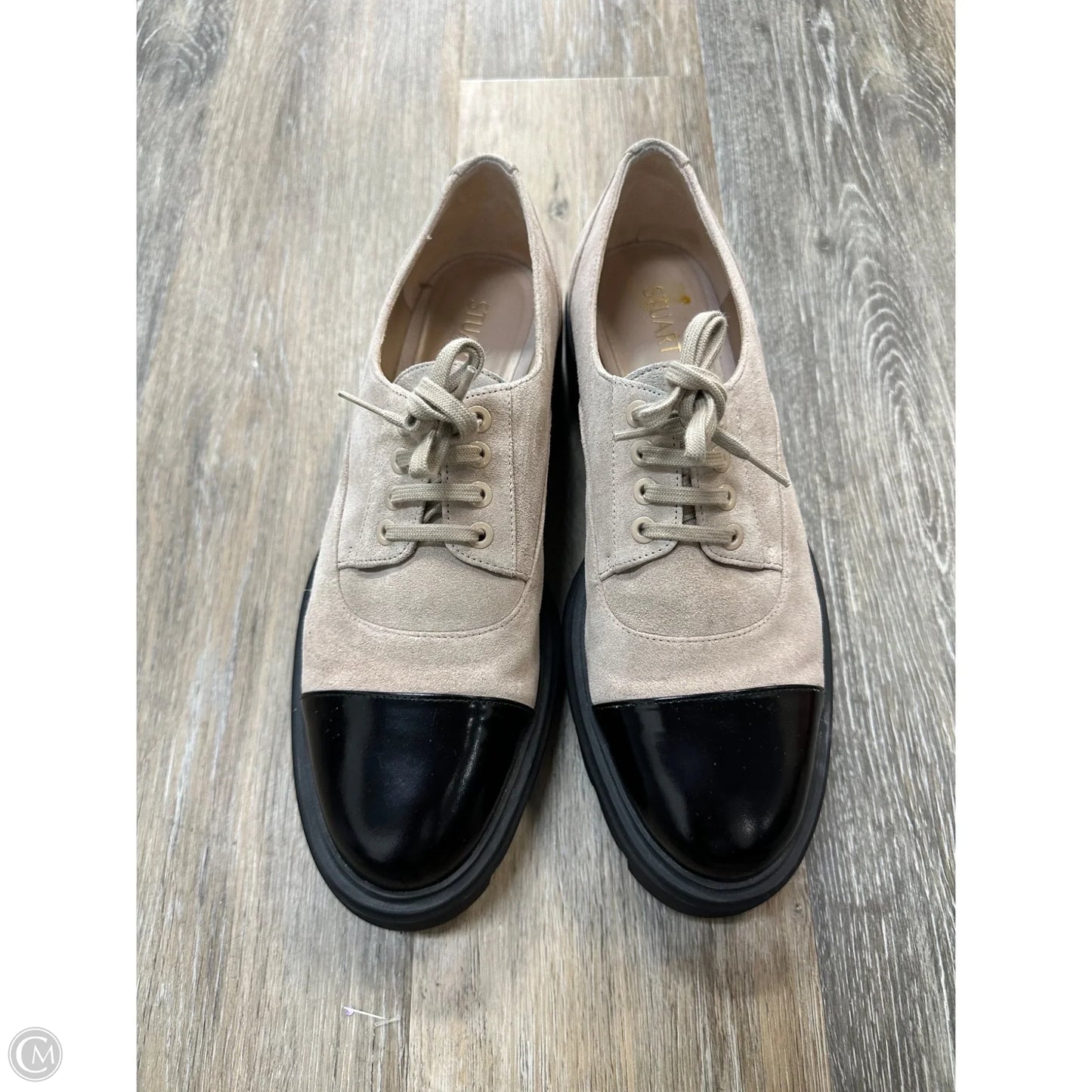 Shoes Designer By Stuart Weitzman In Black & Brown, Size: 9.5