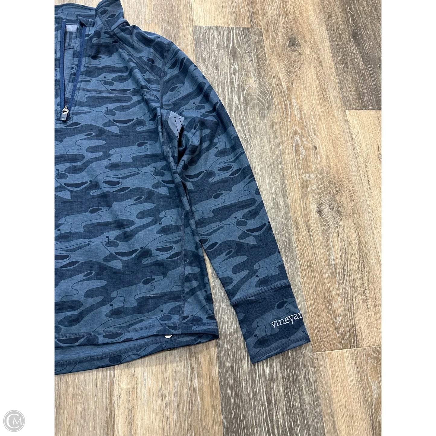 Athletic Top Long Sleeve Collar By Vineyard Vines In Blue, Size: S