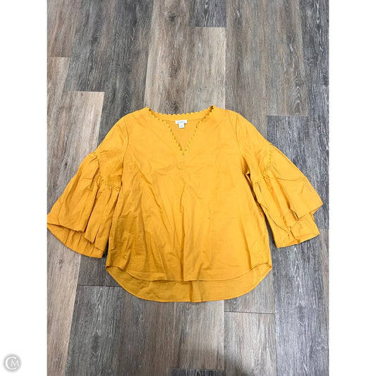Blouse Long Sleeve By Sundance In Yellow, Size: L