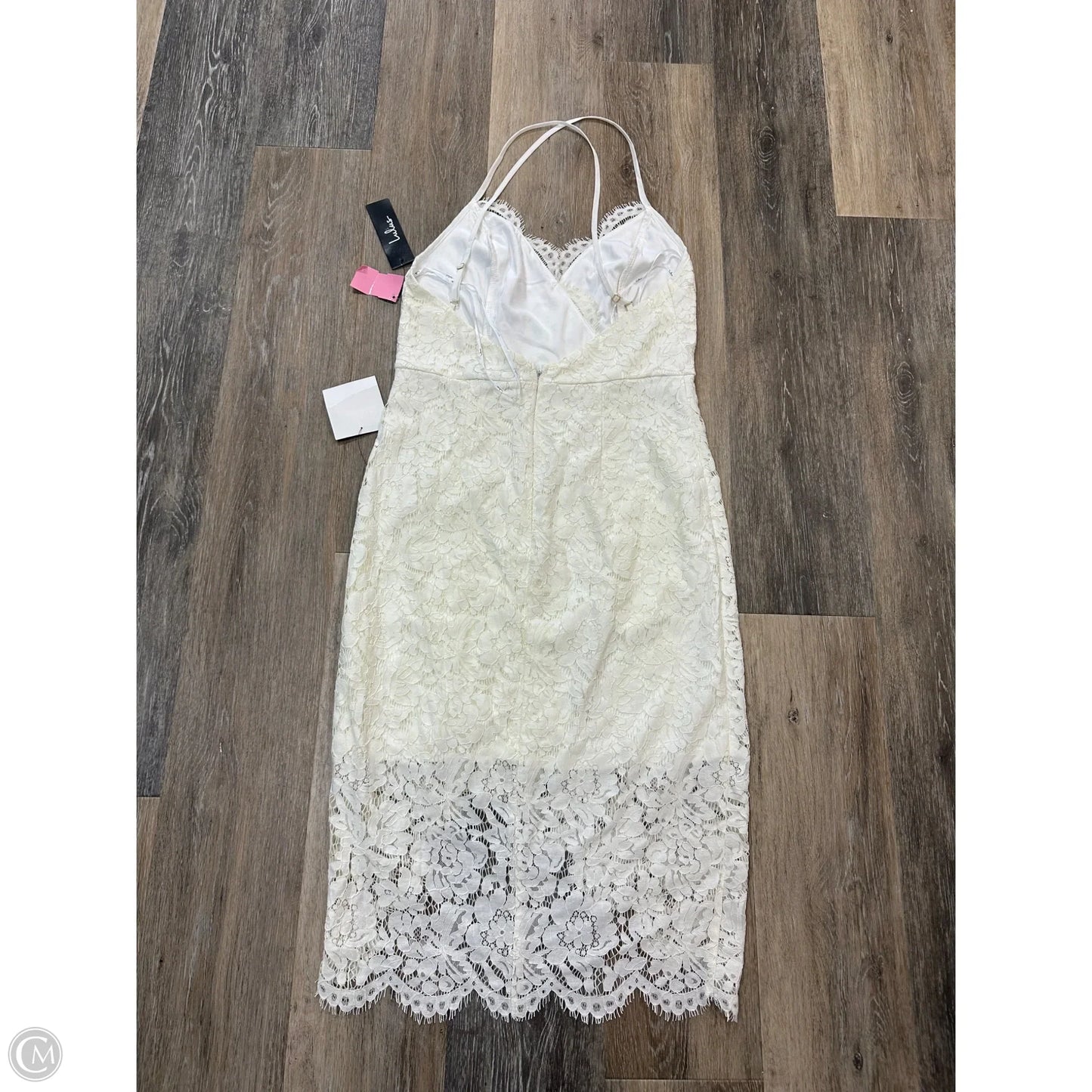 Dress Party Midi By Lulus In White, Size: M