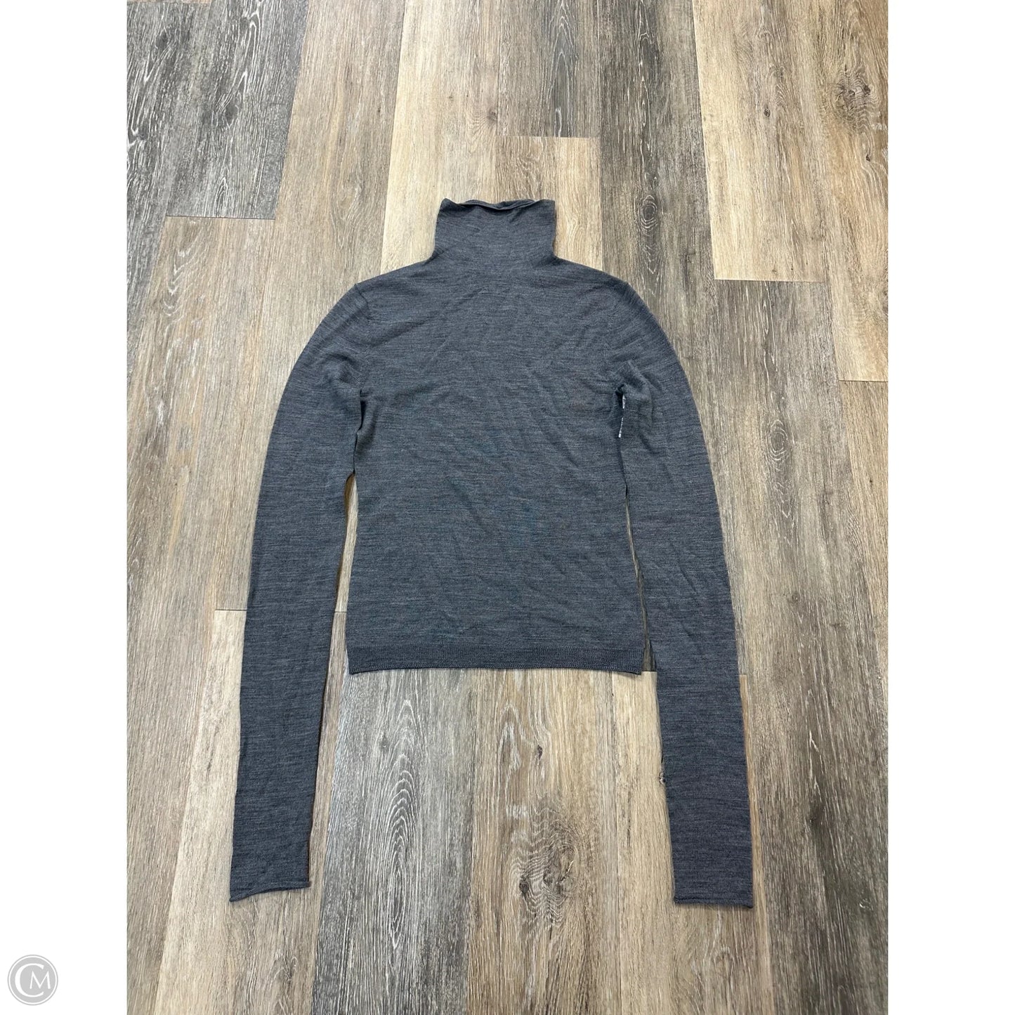 Top Long Sleeve Designer By Reformation In Grey, Size: S