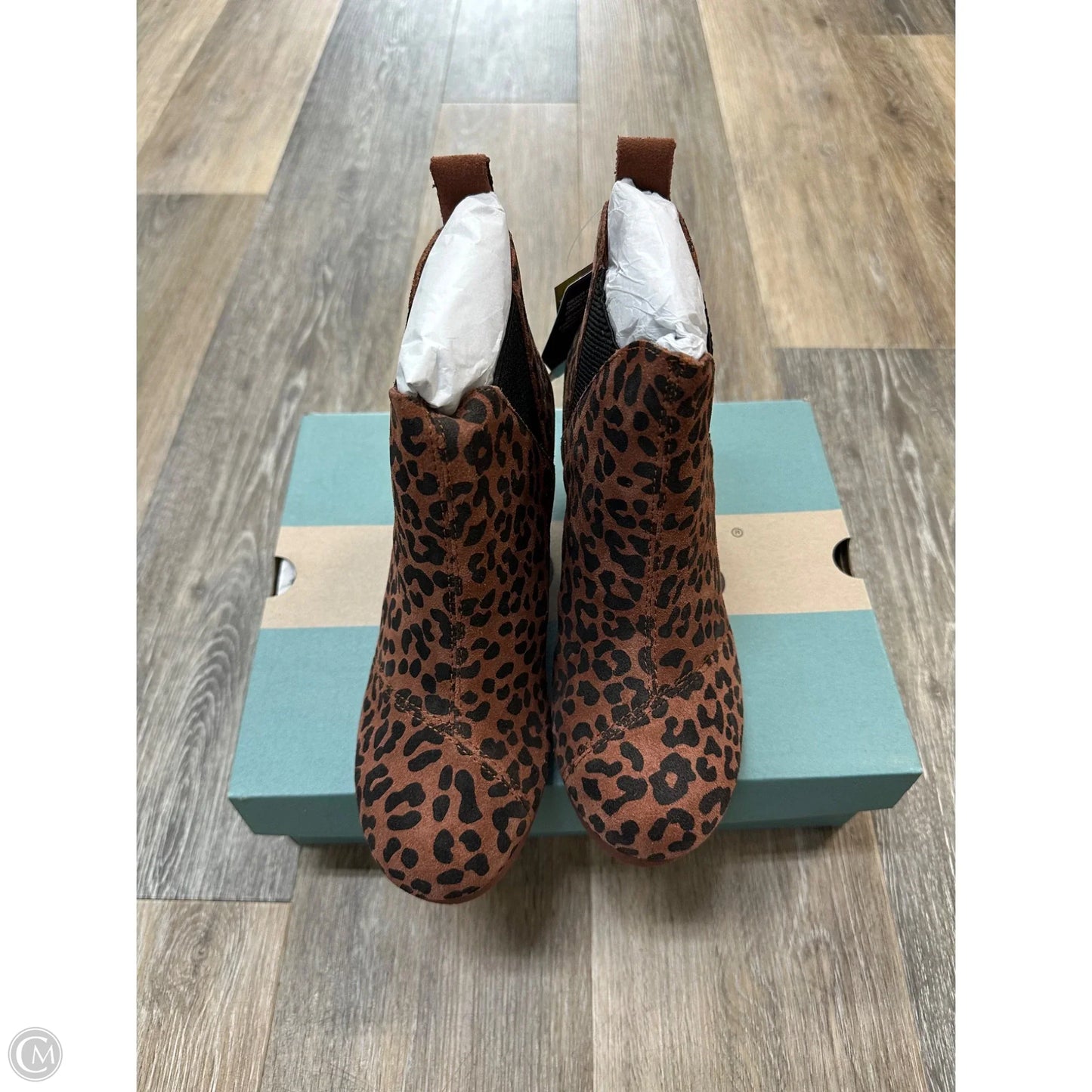 Boots Ankle Heels By Toms In Animal Print, Size: 6