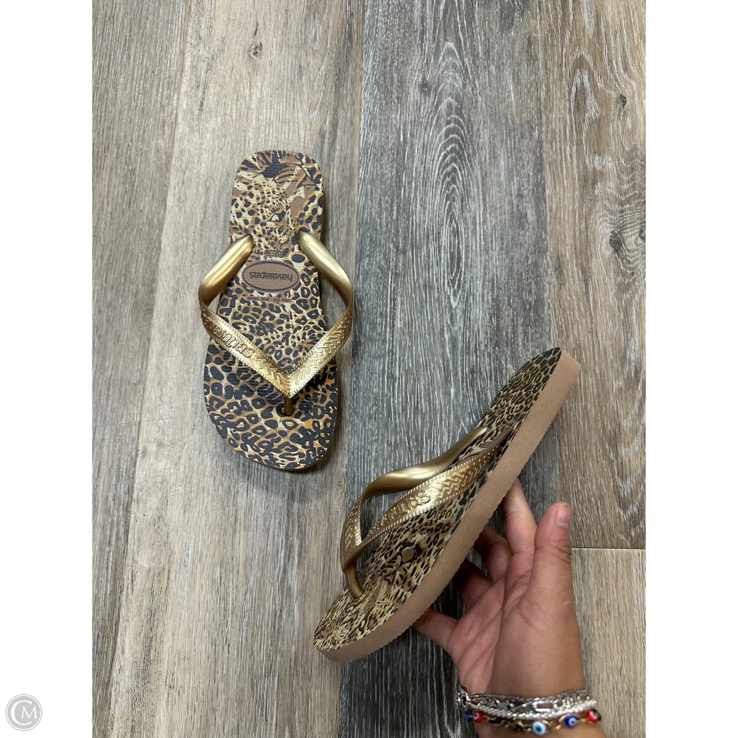 Sandals Flip Flops By Havaianas In Animal Print, Size: 7/8