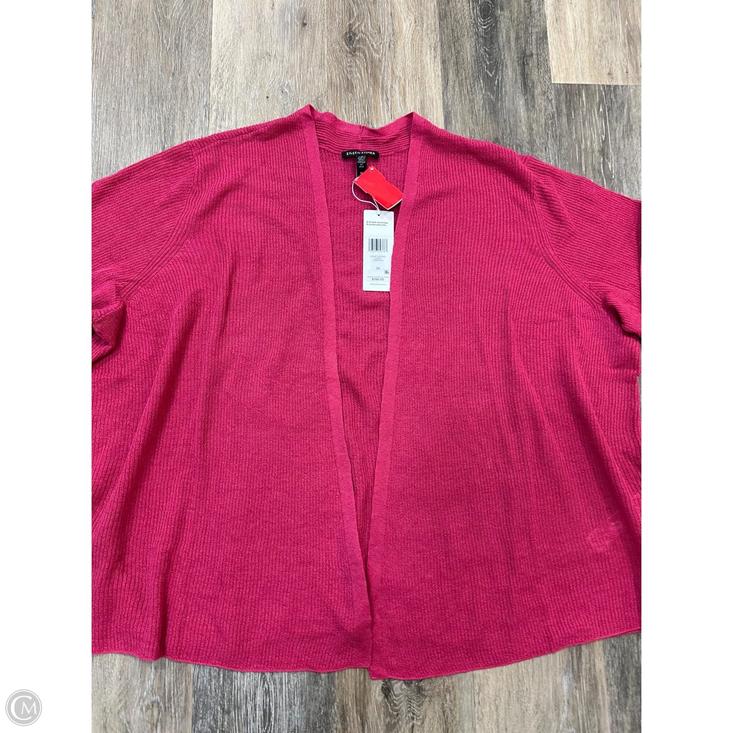 Sweater Cardigan By Eileen Fisher In Pink, Size: 3x