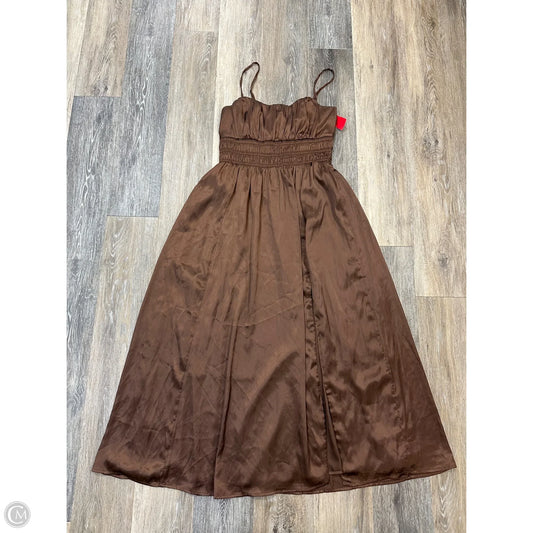 Dress Party Long By Abercrombie And Fitch In Brown, Size: Lp