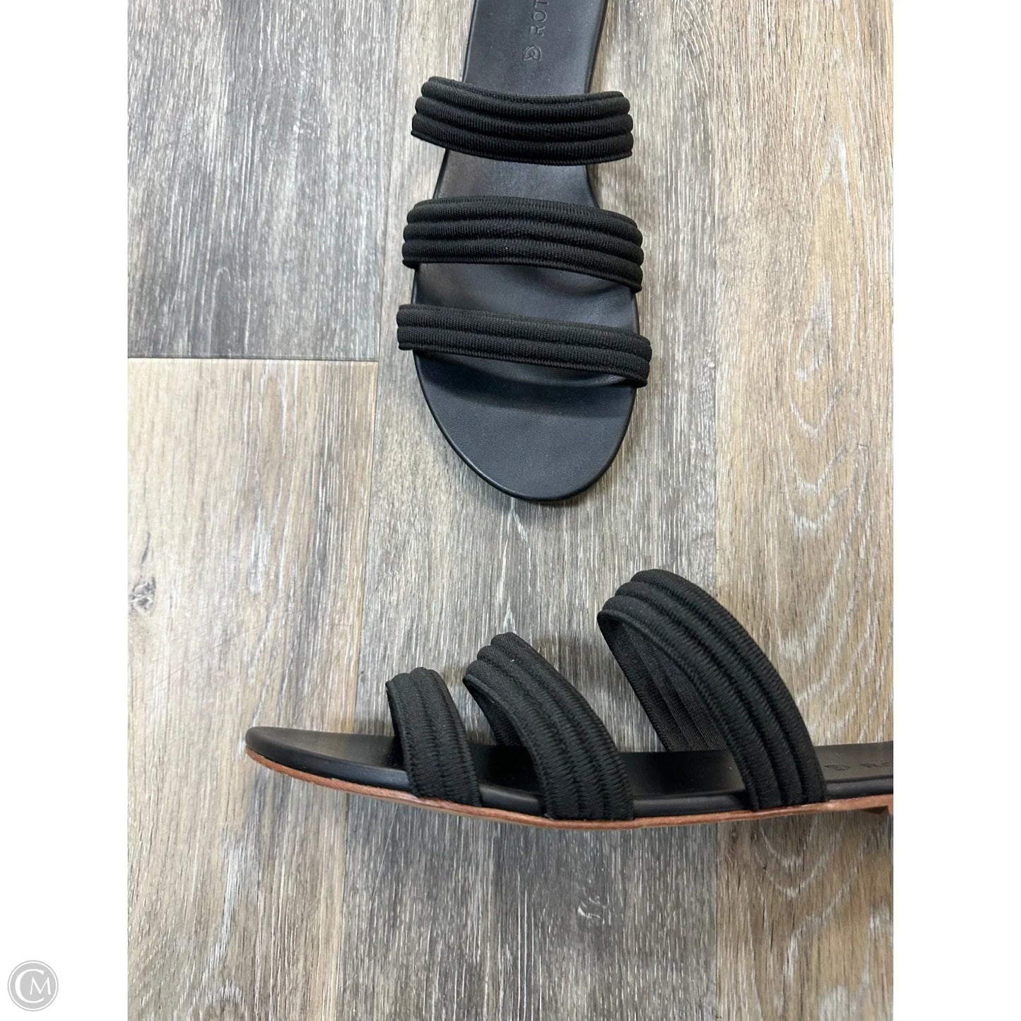 Sandals Flats By Rothys In Black, Size: 12