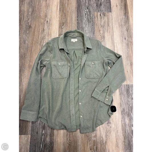 Jacket Shirt By Thread And Supply In Green, Size: M