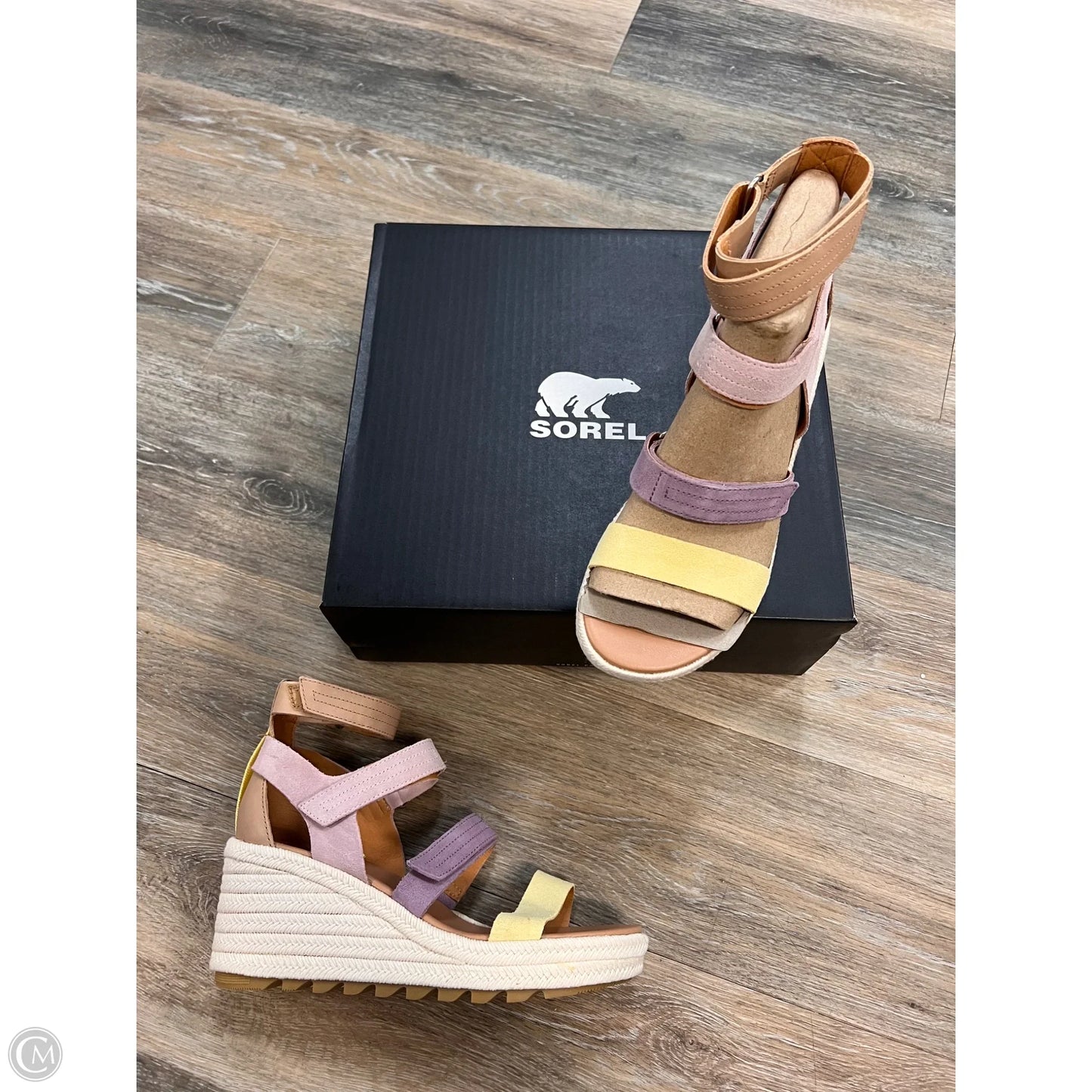 Sandals Heels Wedge By Sorel In Multi-colored, Size: 8.5