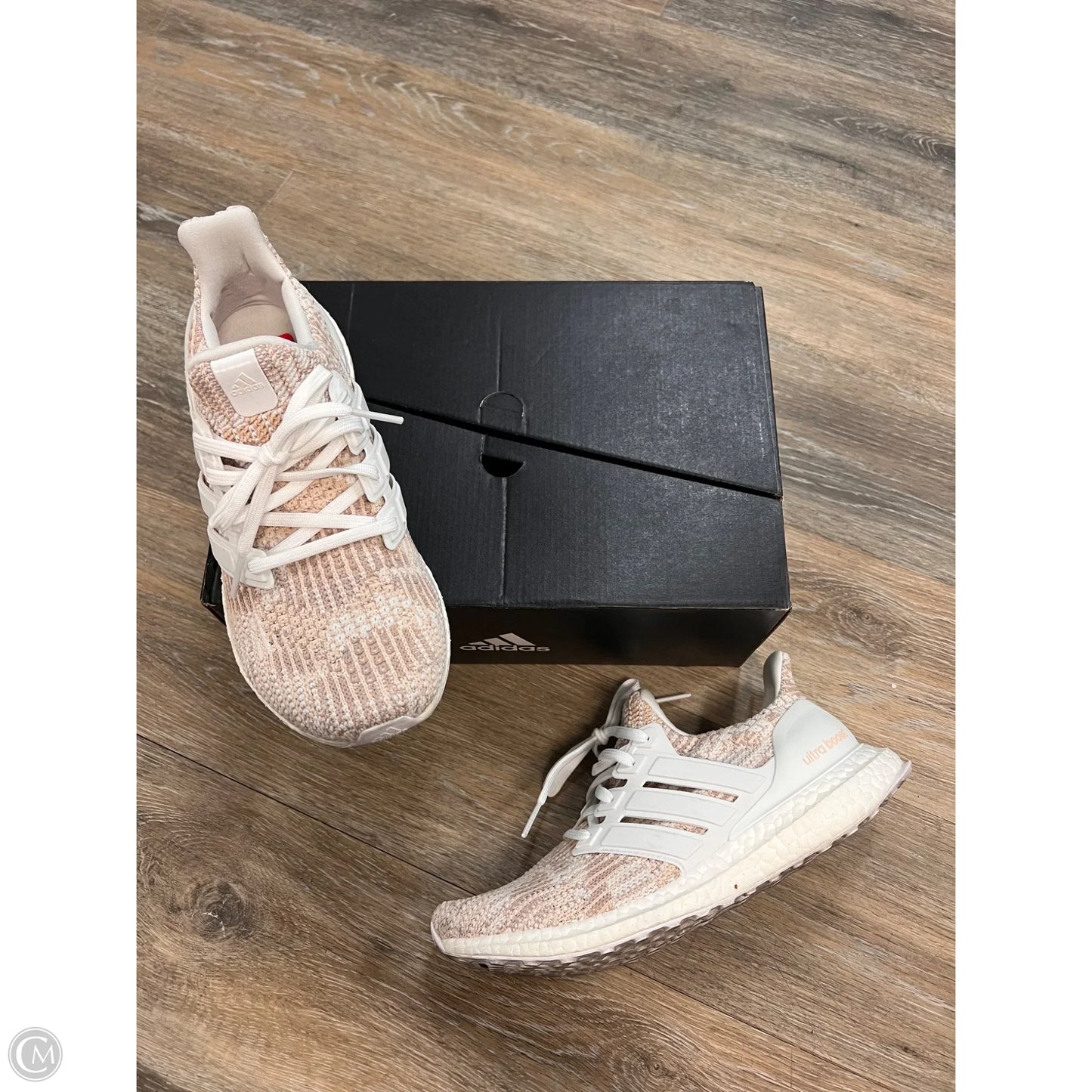 Shoes Athletic By Adidas In Cream & Tan, Size: 8