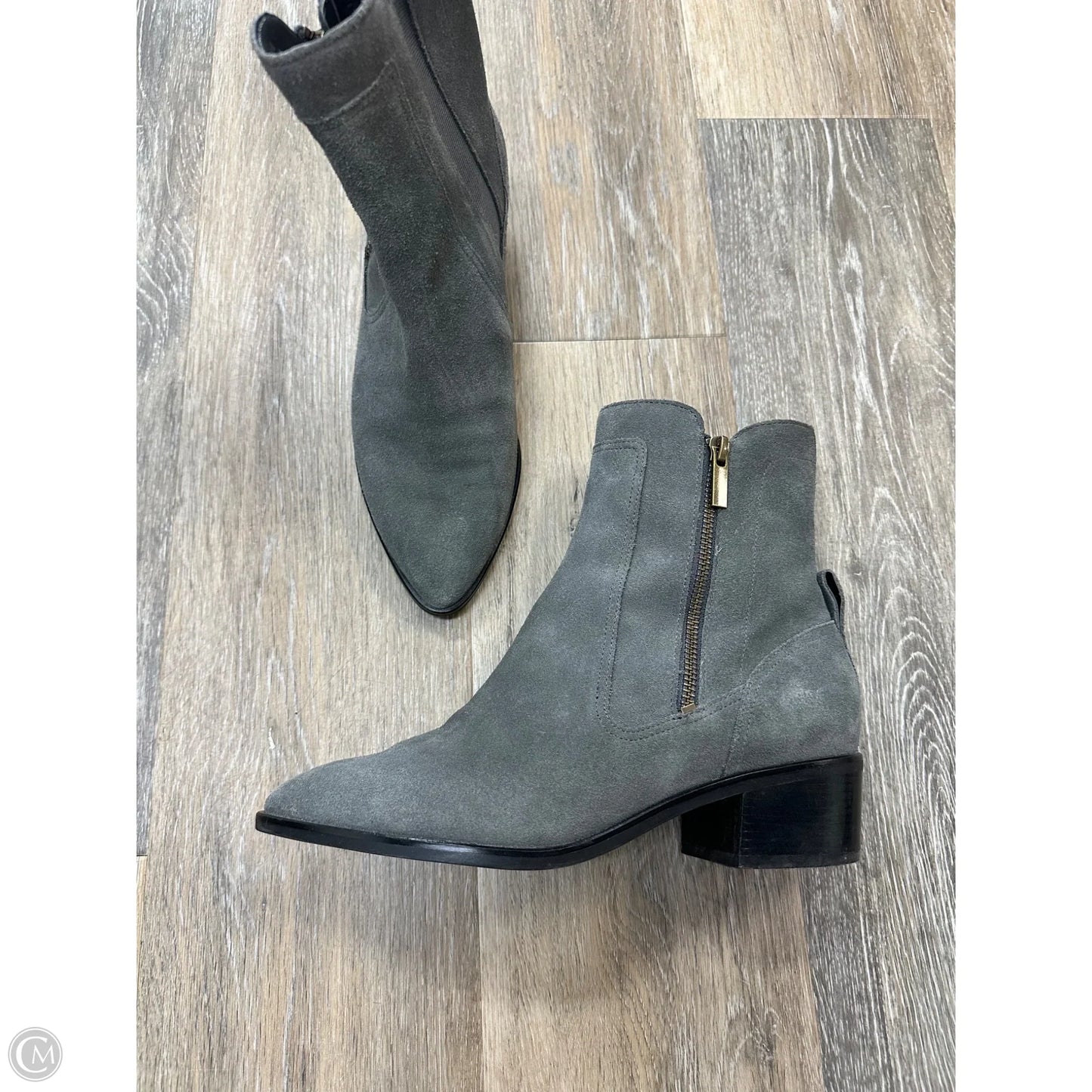 Boots Ankle Heels By Cole-haan In Grey, Size: 7.5