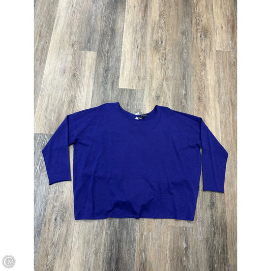 Sweater By Eileen Fisher In Purple, Size: Xl