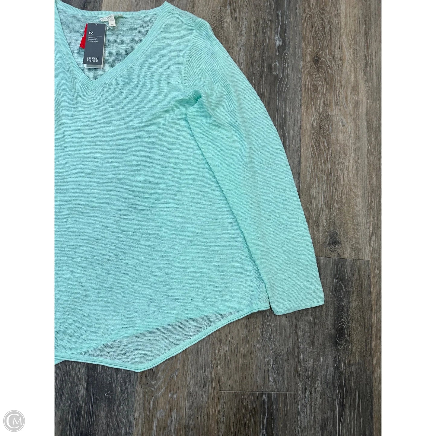 Sweater By Eileen Fisher In Green, Size: 1x