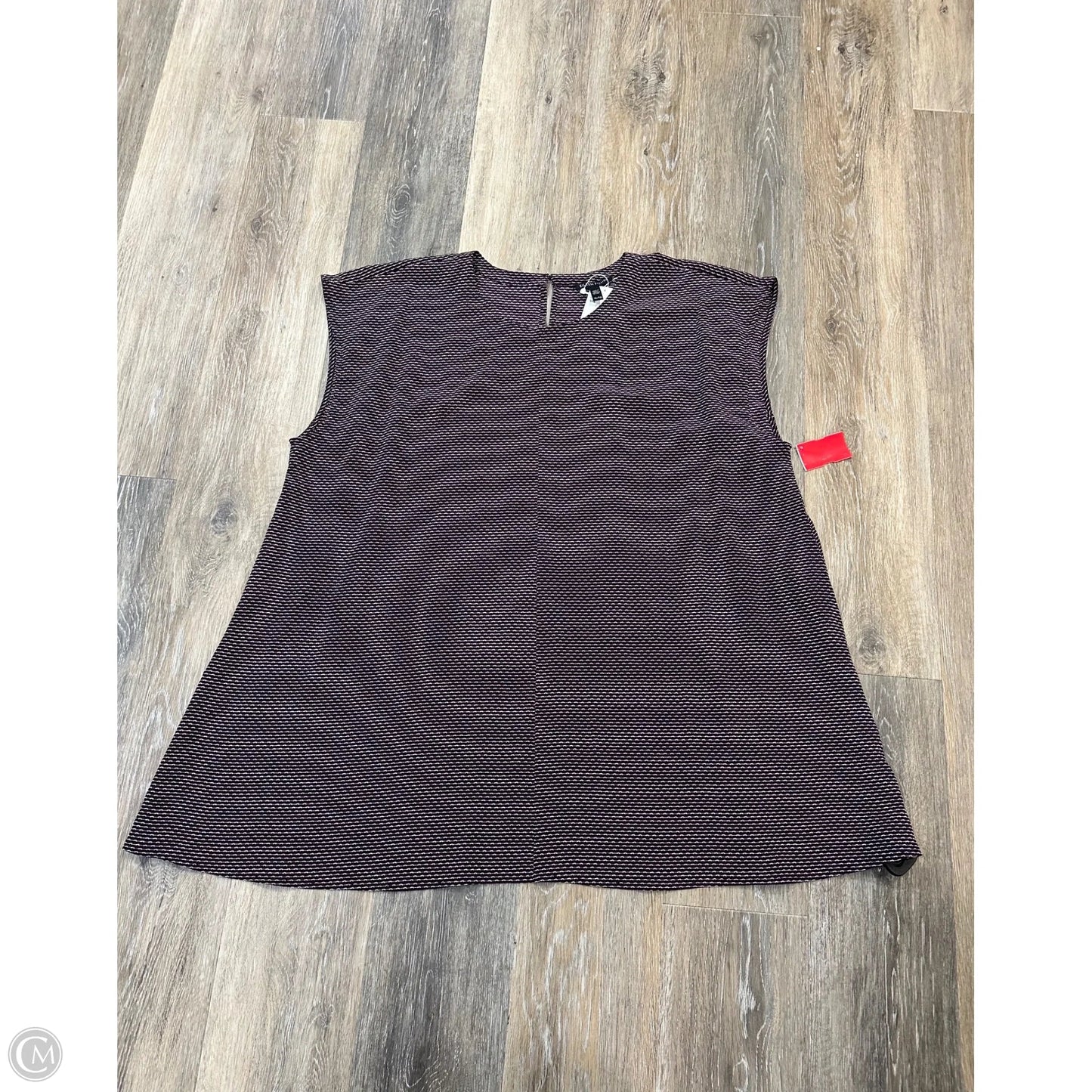 Top Sleeveless By Eileen Fisher In Maroon, Size: Xl