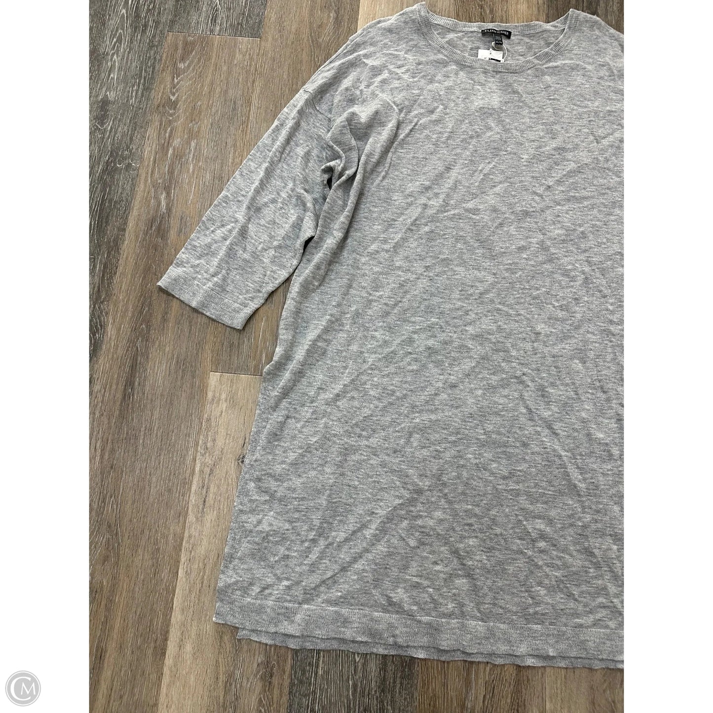 Dress Sweater By Eileen Fisher In Grey, Size: Xl