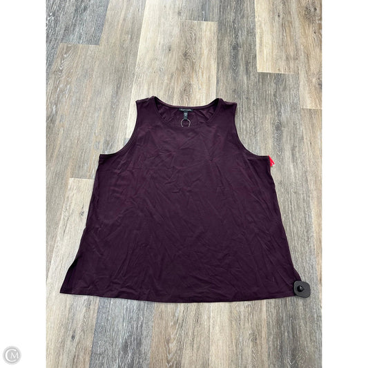 Top Sleeveless By Eileen Fisher In Purple, Size: Xl