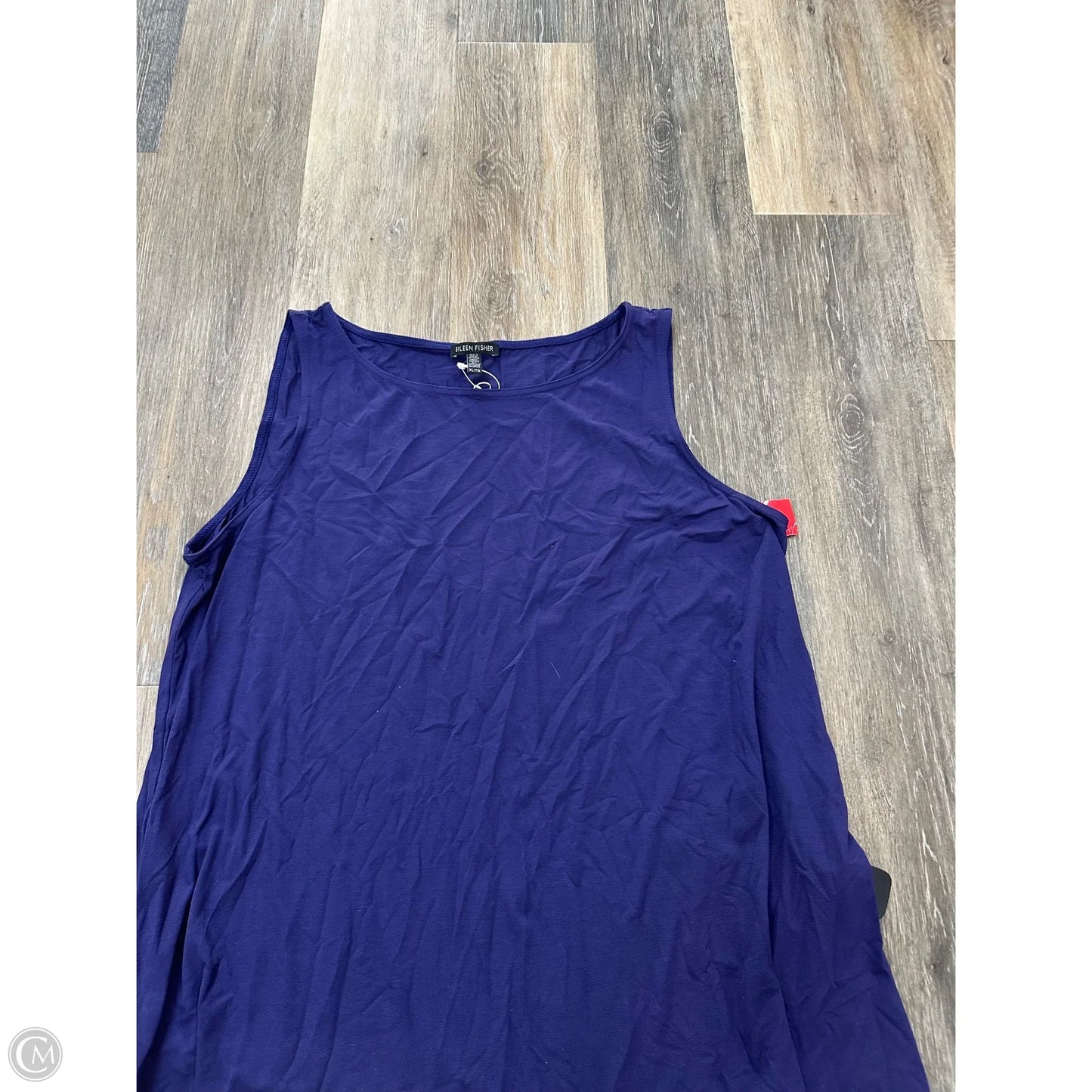 Top Sleeveless By Eileen Fisher In Purple, Size: Xl