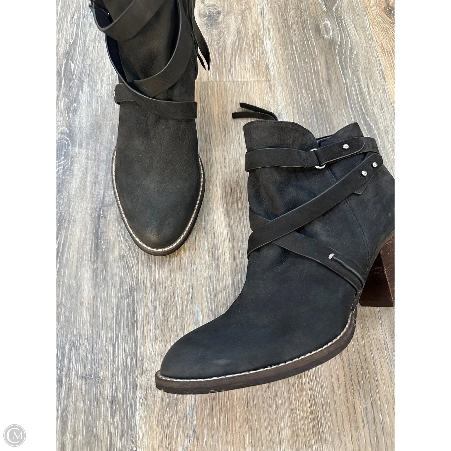 Boots Ankle Heels By Sam Edelman In Black, Size: 9