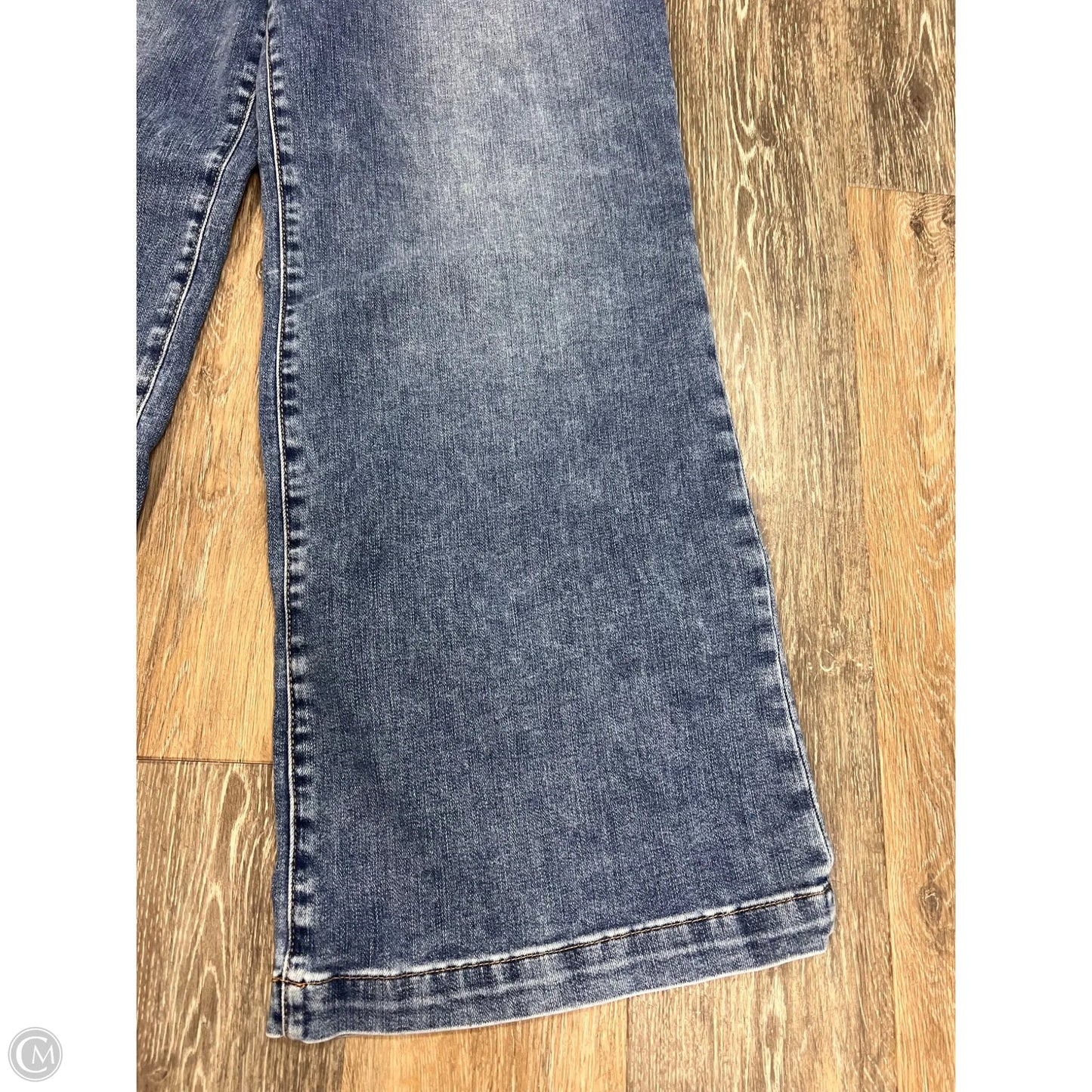 Jeans Wide Leg By Kut In Blue Denim, Size: 14l