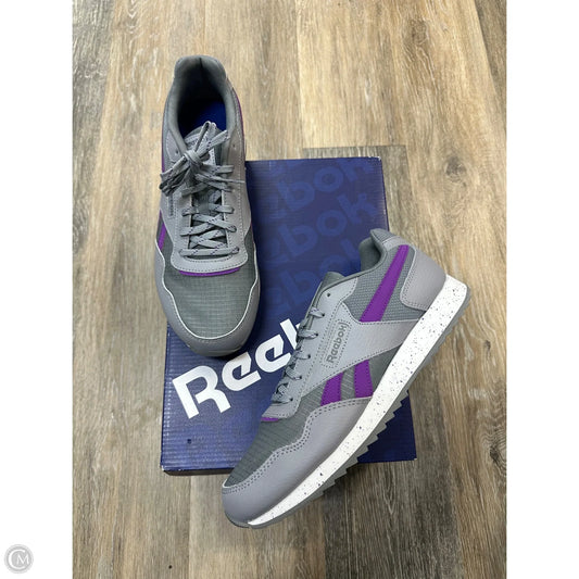 Shoes Sneakers By Reebok In Grey & Purple, Size: 9.5