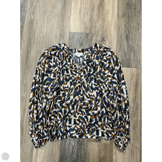 Blouse Long Sleeve By Velvet By Graham & Spencer In Multi-colored, Size: S