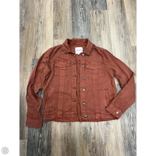Jacket Shirt By Thread And Supply In Orange, Size: S