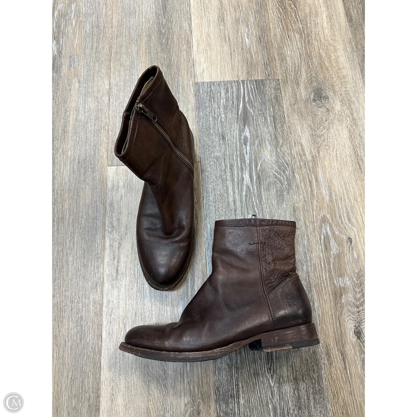 Boots Designer By Frye In Brown, Size: 5.5