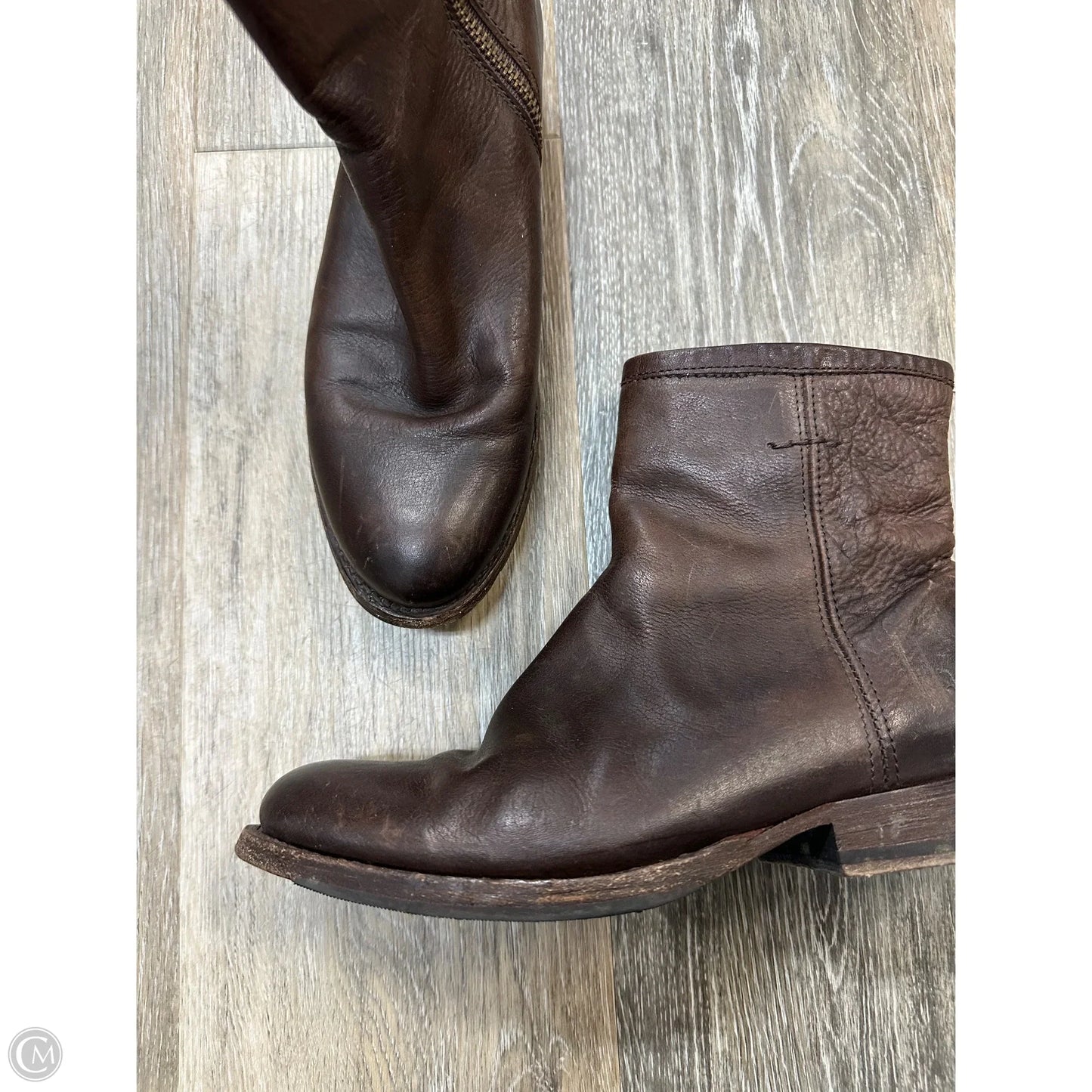 Boots Designer By Frye In Brown, Size: 5.5