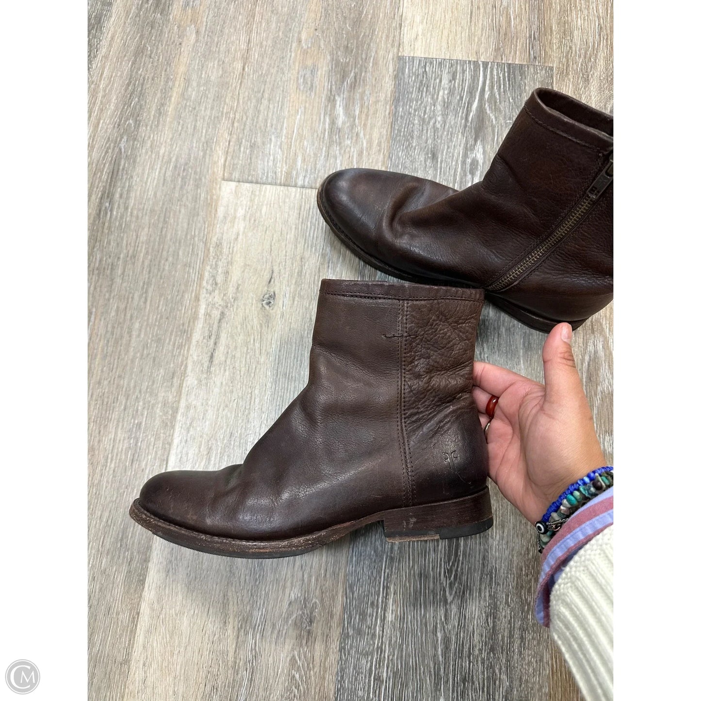 Boots Designer By Frye In Brown, Size: 5.5