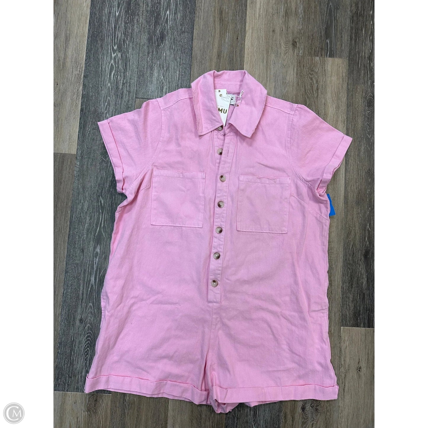 Romper By Show Me Your Mumu In Pink Denim, Size: Xxl