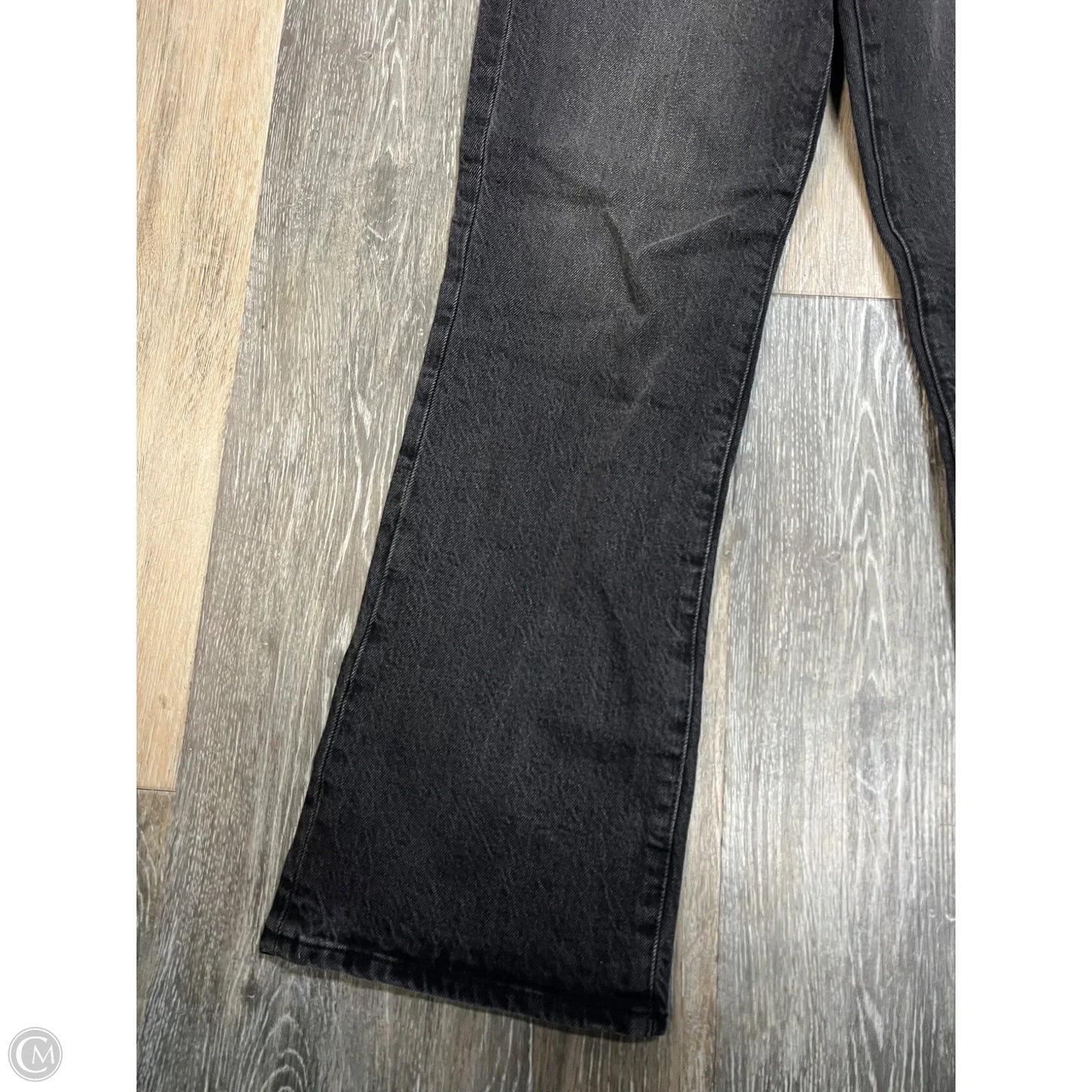 -Jeans Straight By Pistola In Black Denim, Size: 1/25